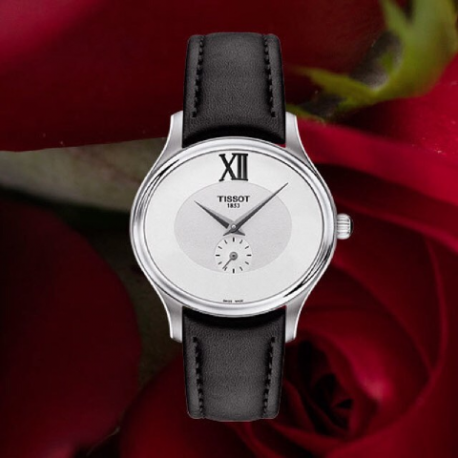 TISSOT BELLA ORA Black Leather Strap T1033101603300 
