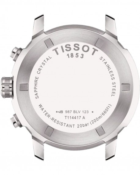 TISSOT PRC200 Chronograph Silver Stainless Steel Bracelet T1144171104700 