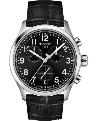 TISSOT T-Sport Chrono L Black Leather Strap T1164171605200