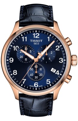 TISSOT T-Sport Chrono XL Blue Leather Chronograph T1166173604200