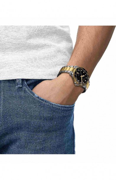 TISSOT Seastar 1000 Two Tone Stainless Steel Bracelet T1204102205100 