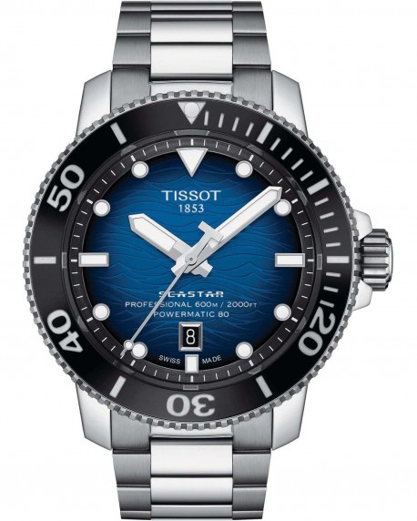 TISSOT Seastar 2000 Professional Powermatic 80 Automatic Stainless Steel Bracelet T1206071104101 