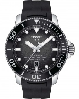 TISSOT Seastar 2000 Professional Powermatic 80 Automatic Black Rubber Strap T1206071744100