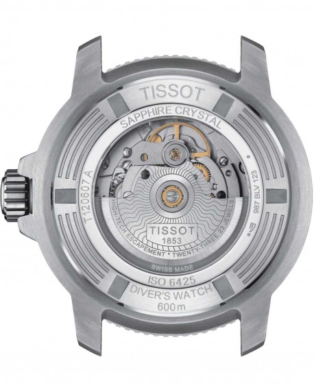 TISSOT Seastar 2000 Professional Powermatic 80 Automatic Black Rubber Strap T1206071744100 