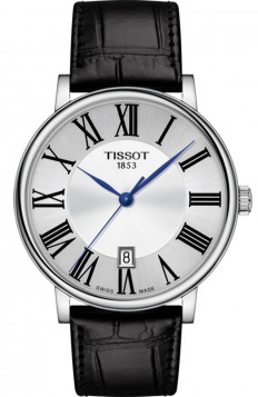 TISSOT Carson Black Leather Strap T1224101603300