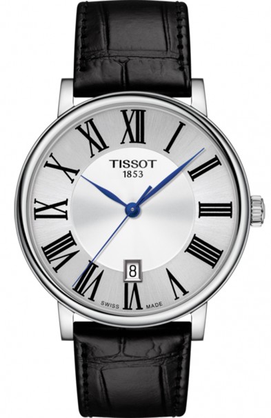 TISSOT Carson Black Leather Strap T1224101603300 