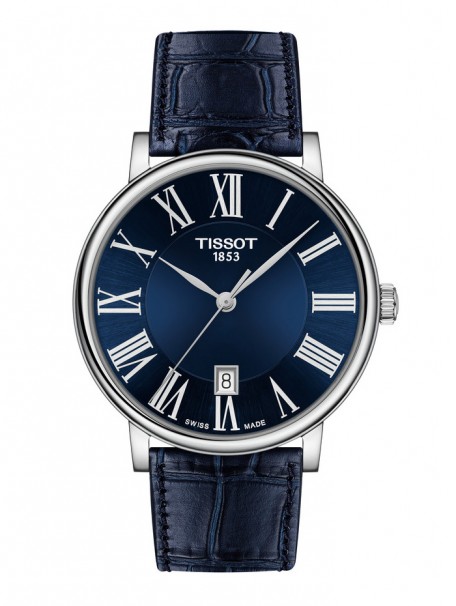 TISSOT Carson Blue Leather Strap T1224101604300 