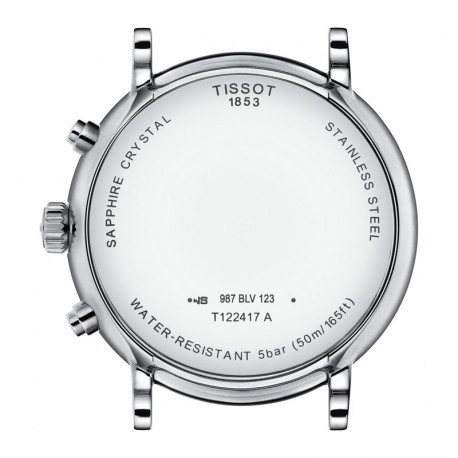 TISSOT T-Classic Carson Premium Black Leather Chronograph T1224171603300 