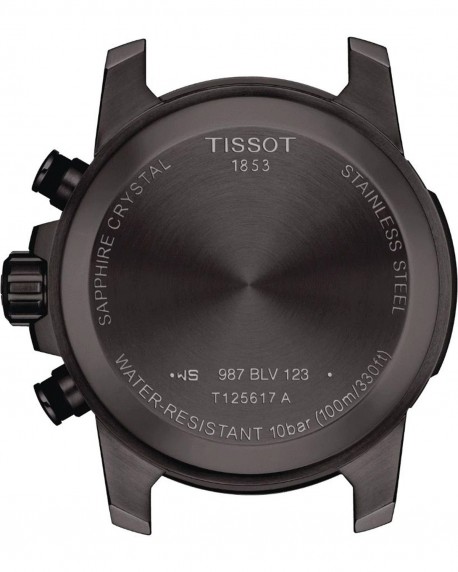 TISSOT Supersport Chronograph Black Stainless Steel Bracelet T1256173305100 
