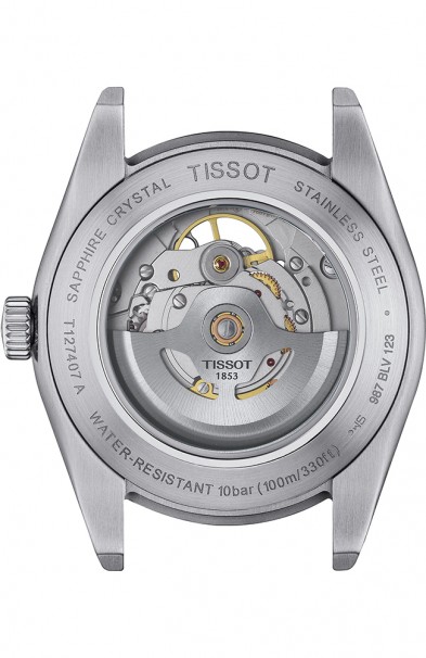 TISSOT Gentleman Powermatic 80 Open Heart Stainless Steel Bracelet T1274071108100 