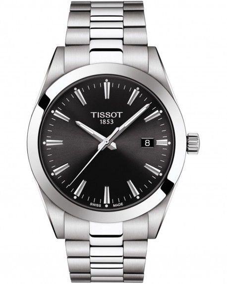 TISSOT T-Classic Gentleman Silver Stainless Steel Bracelet T1274101105100 