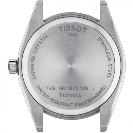 TISSOT Gentleman Black Leather Strap T1274101604101  