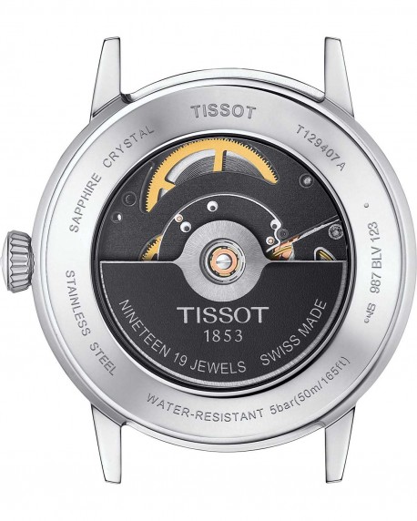 TISSOT T-Classic Classic Dream Automatic Black Leather Strap T1294071605100 