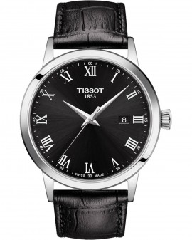 TISSOT Classic Dream Black Leather Strap T1294101605300