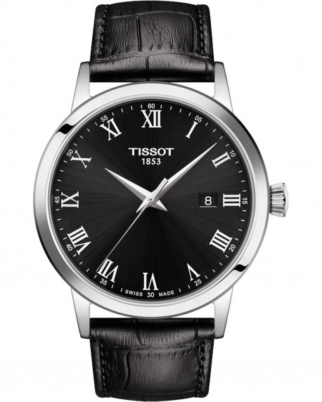 TISSOT Classic Dream Black Leather Strap T1294101605300 