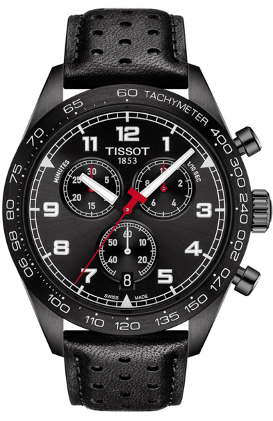 TISSOT PRS 516 Black Leather Chronograph T1316173605200 