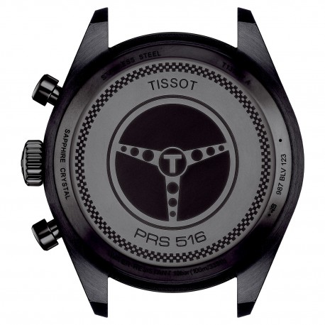 TISSOT PRS 516 Black Leather Chronograph T1316173605200 