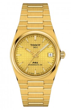 TISSOT PRX Powermatic 80 35mm Gold Stainless Steel Bracelet T1372073302100