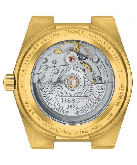 TISSOT PRX Powermatic 80 35mm Gold Stainless Steel Bracelet T1372073302100 