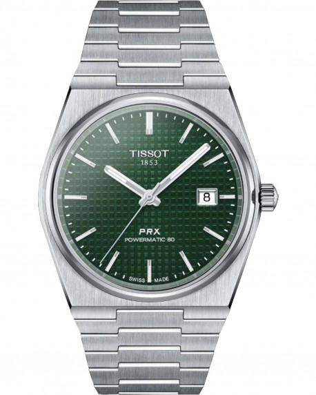 TISSOT PRX Powermatic 80 Automatic Stainless Steel Bracelet T1374071109100 