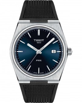 TISSOT T-Classic PRX 40 205 Black Rubber Strap T1374101704100