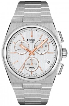 TISSOT PRX Chronograph Stainless Steel Bracelet T1374171103100