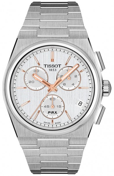 TISSOT PRX Chronograph Stainless Steel Bracelet T1374171103100 