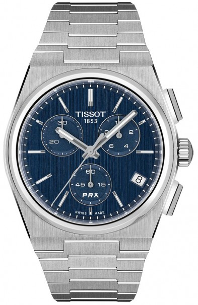 TISSOT PRX Chronograph Stainless Steel Bracelet T1374171104100 