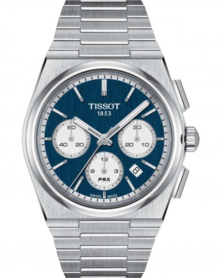 TISSOT T-Classic PRX Automatic Chronograph Stainless Steel Bracelet T1374271104100 