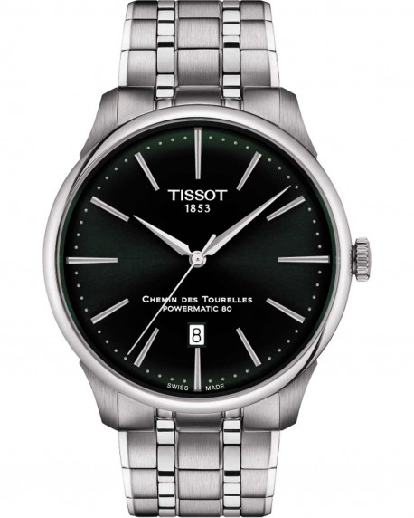 TISSOT T-Classic Chemin Des Tourelles Automatic Stainless Steel Bracelet T1394071109100 