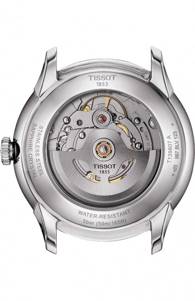 TISSOT Chemin Des Tourelles Powermatic 80 Silver Stainless Steel Bracelet T1398071106100 