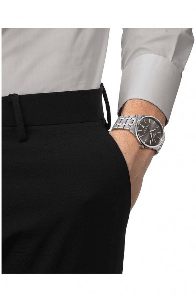 TISSOT Chemin Des Tourelles Powermatic 80 Silver Stainless Steel Bracelet T1398071106100 