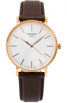 TISSOT Everytime Gent Brown Leather Strap T1434103601100