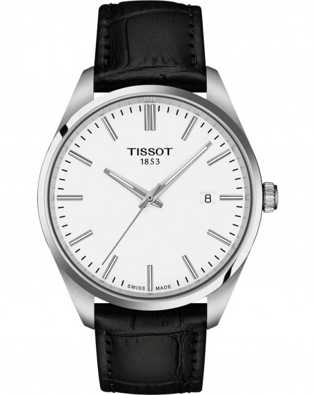 TISSOT T-Classic PR 100 Black Leather Strap T1504101601100 