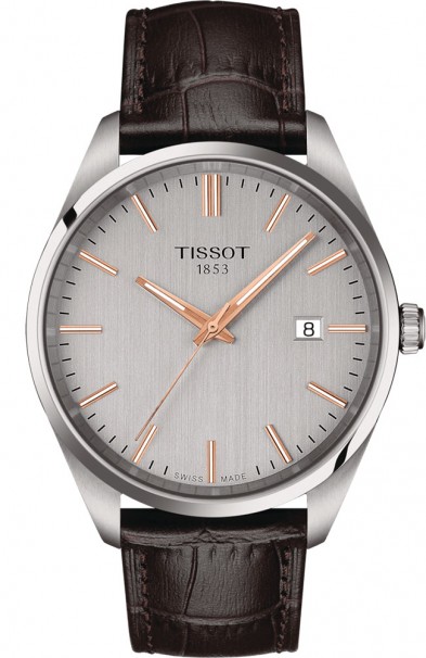 TISSOT PR100 Brown Leather Strap T1504101603100 