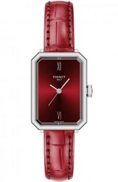 TISSOT SRV Bordeaux Leather Strap T1601101642300