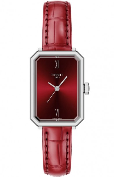 TISSOT SRV Bordeaux Leather Strap T1601101642300 