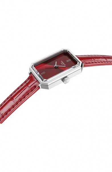 TISSOT SRV Bordeaux Leather Strap T1601101642300 