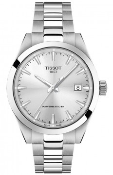 TISSOT Gentleman 38mm Powermatic 80 Stainless Steel Bracelet T1658071103100