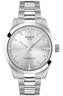 TISSOT Gentleman 38mm Powermatic 80 Stainless Steel Bracelet T1658071103100