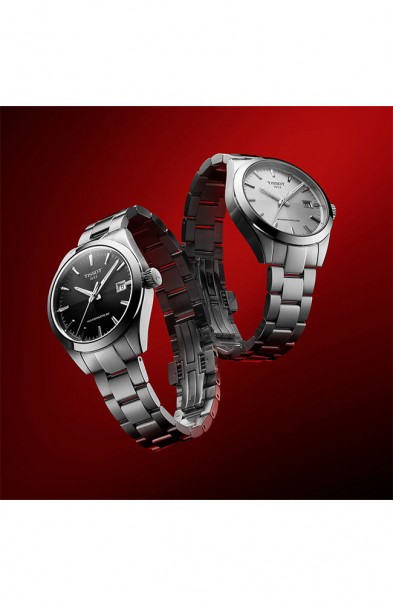TISSOT Gentleman 38mm Powermatic 80 Stainless Steel Bracelet T1658071103100 
