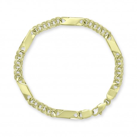 Βραχιόλι-Αλυσίδα Χρυσό 14 Καρατίων oro2989 