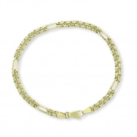 Βραχιόλι-Αλυσίδα Χρυσό 14 Καρατίων oro2990 