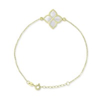 Βραχιόλι Χρυσό 14 Καρατίων Με Φίλντισι oro2953