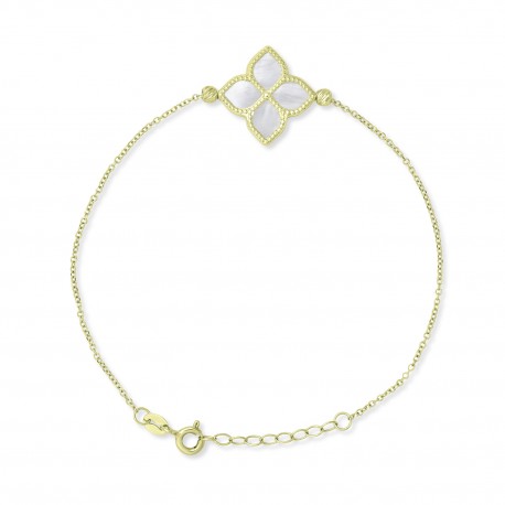 Βραχιόλι Χρυσό 14 Καρατίων Με Φίλντισι oro2953 