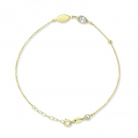 Βραχιόλι Χρυσό 9 Καρατίων Με Ζιργκόν oro2963