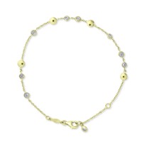 Βραχιόλι Χρυσό 14 Καρατίων Με Ζιργκόν oro2970