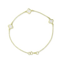 Βραχιόλι Χρυσό 9 Καρατίων Με Φίλντισι oro2960