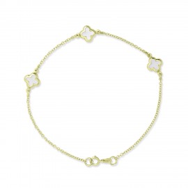 Βραχιόλι Χρυσό 9 Καρατίων Με Φίλντισι oro2960