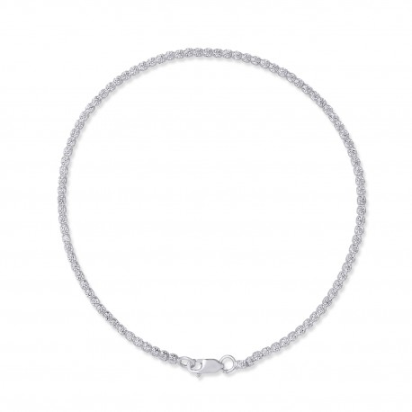 Βραχιόλι Λευκόχρυσο 14 Καρατίων Με Ζιργκόν oro2950 